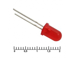 Светодиод: 5 mm red 30 mCd   20                              