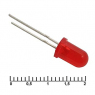 Светодиод: 5 mm red 30 mCd   20                              