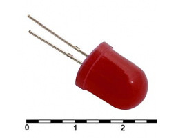 Светодиод: 10 mm red 30 mCd   20                             