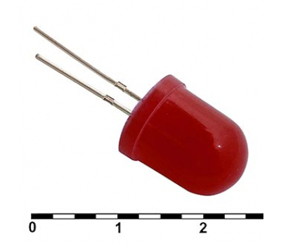 Светодиод: 10 mm red 30 mCd   20
