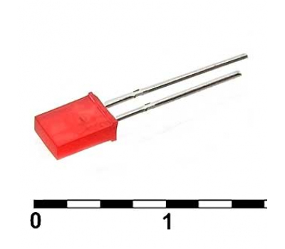 Светодиод: 2x5x7 red 30mcd 2,1v Светодиод: 2x5x7 red 30mcd 2,1v