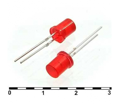 Светодиод: 5x5 CYL red diff 50mcd 2,1v Светодиод: 5x5 CYL red diff 50mcd 2,1v