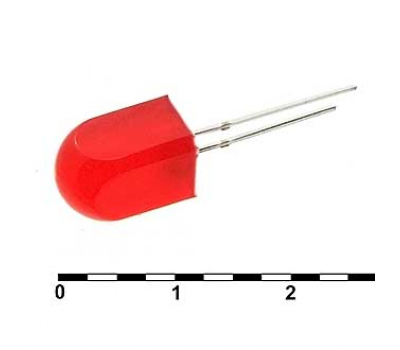 Светодиод: 8x8 red 50mcd 2,1v