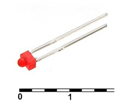 Светодиод: F1.8 red 30 mcd 2,1v Светодиод: F1.8 red 30 mcd 2,1v