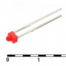 Светодиод: F1.8 red 30 mcd 2,1v                              