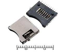 Держатель карт: micro-SD SMD 10pin switch M                       