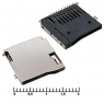 Держатель карт: micro-SD SMD 8pin ejector                         