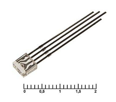 Светодиод: 2x5x5 RGB 800-1000 mcd 2-3,4v