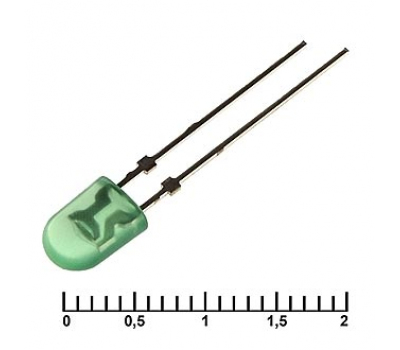 Светодиод: 3OGD 2500mcd 3,4v 70/35d