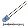 Светодиод: 5 oval blue 1600mcd 3,4v                          