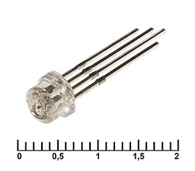 Светодиод: 5 RBG 500-800 mcd 2-3,4v