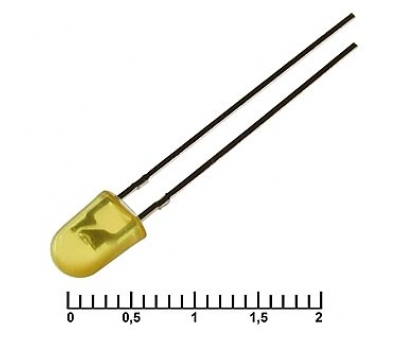 Светодиод: 5oval Y 1400mcd 2,2v Светодиод: 5oval Y 1400mcd 2,2v