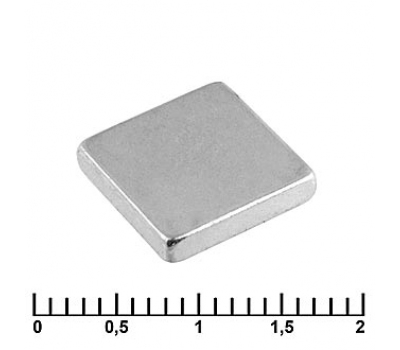 Магнит: B 10x10x2 N35 Магнит: B 10x10x2 N35