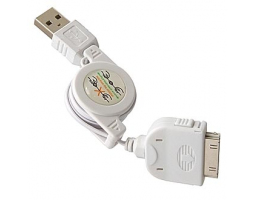 Шнур для мобильных устройств: USB2.0 iPhone/iPod/iPad 0,75m                     