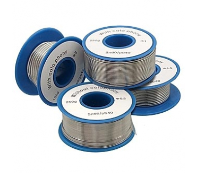 Припой: Sn60/Pb40 d1.5mm 250g flux