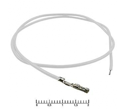 Разъем: BLS 2,54 mm AWG26 0,3m white Разъем: BLS 2,54 mm AWG26 0,3m white
