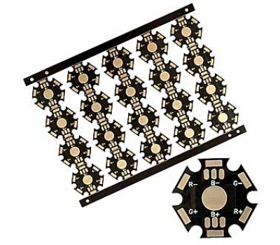 Мощные светодиоды: 1x1W 3 color (non-plated) Мощные светодиоды: 1x1W 3 color (non-plated)