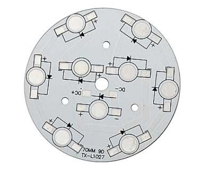 Мощные светодиоды: 9x1W 1 color d70 Мощные светодиоды: 9x1W 1 color d70
