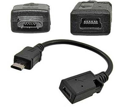 Компьютерный шнур: MiniUSB-F to micro USB-M 0.1m (SZC)