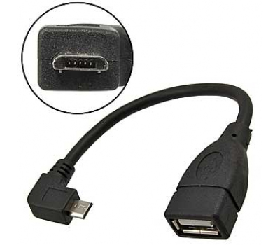 Компьютерный шнур: USB AF to MicroUSB 90 degrees (SZC)