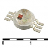 Мощные светодиоды: 1W 2.0-3.6V 50-65LM RGB                           
