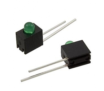 Светодиод в корпусе: 3mm*11,5-3v  4Lm green 15