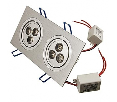 Светильник: 2*3*1W 220v 440Lm 3200K D90*180 Светильник: 2*3*1W 220v 440Lm 3200K D90*180