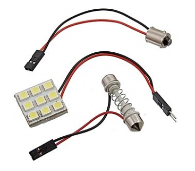 Освещение для автомобиля: 1.2W 9 LED 5050 16-18 LM Освещение для автомобиля: 1.2W 9 LED 5050 16-18 LM