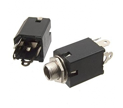 Аудио разъем: 7-0077 / mono 6.35 mm (N/C) Аудио разъем: 7-0077 / mono 6.35 mm (N/C)