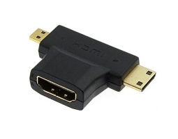 Разъем: HDMI F to Mini HDMI + Micro HDMI                  