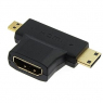 Разъем: HDMI F to Mini HDMI + Micro HDMI                  