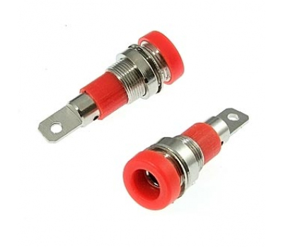 Клемма: ZP009 4mm Panel-mount Socket,RED Клемма: ZP009 4mm Panel-mount Socket,RED