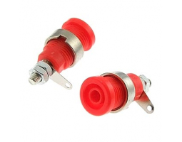 Клемма: ZP012 4mm Panel-mount Socket,RED                  