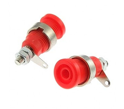 Клемма: ZP012 4mm Panel-mount Socket,RED