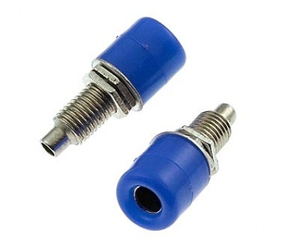 Клемма: ZP011 4mm Panel-mount Socket,BLUE