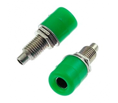 Клемма: ZP011 4mm Panel-mount Socket,GREEN Клемма: ZP011 4mm Panel-mount Socket,GREEN