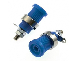 Клемма: ZP012 4mm Panel-mount Socket,BLUE Клемма: ZP012 4mm Panel-mount Socket,BLUE