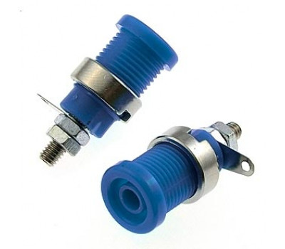 Клемма: ZP012 4mm Panel-mount Socket,BLUE