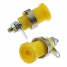 Клемма: ZP012 4mm Panel-mount Socket,YELLOW               