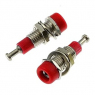 Клемма: ZP008 2mm Panel-mount Socket,RED                  
