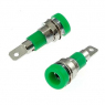 Клемма: ZP009 4mm Panel-mount Socket,GREEN                