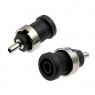 Клемма: ZP014 4mm Panel-mount Socket,BLACK                