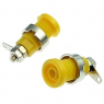 Клемма: ZP016 4mm Panel-mount Socket,YELLOW               