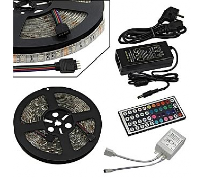 Светодиодная лента: strip set 60*5050 IP65 RGB 44key IR Светодиодная лента: strip set 60*5050 IP65 RGB 44key IR