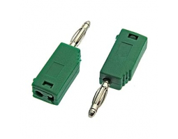 Клемма: Z027 2mm Stackable Plug GREEN Клемма: Z027 2mm Stackable Plug GREEN