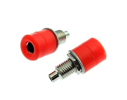 Клемма: ZP-031 4mm Socket RED                             