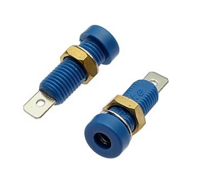 Клемма: Z032 4mm Socket BLUE