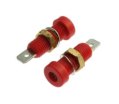 Клемма: ZP-032 4mm Socket RED