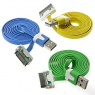 Шнур для мобильных устройств: USB to iPhone 4 flat 1m (LED)                     