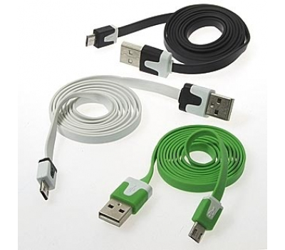 Шнур для мобильных устройств: USB to Micro USB flat 1m